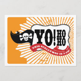 30. Geburtstags-Piraten-Party Einladungen - Yo Ho