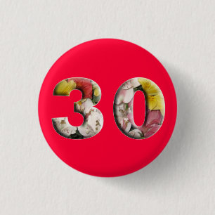 30. Geburtstagsfeier 30 Jahre Meilenstein-Button Button