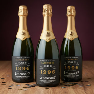 30. Geburtstagslegende Namen einfügen 1996 Vintage