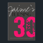 30 Geburtstagspartei Einladung Neon und Grau<br><div class="desc">Neon Pink,  Grün,  Lila,  Gelb,  Aqua und Grau sind die Farben,  die Sie bei der Dekoration dieses lustigen 30. Geburtstags wählen können.  Genießen Sie die Lieblingsfarben und den Blickfang.  Glücklich 30. Geburtstag.</div>