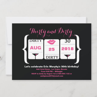 30. Geburtstagssteckmaschine Einladung