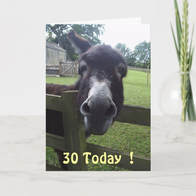 30 Heute ! Karte (Vorderseite)