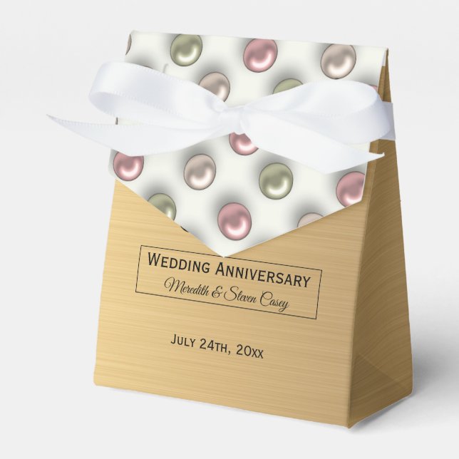 30. Hochzeit Jubiläum Pearls Fvor Box Geschenkschachtel (Vorderseite)