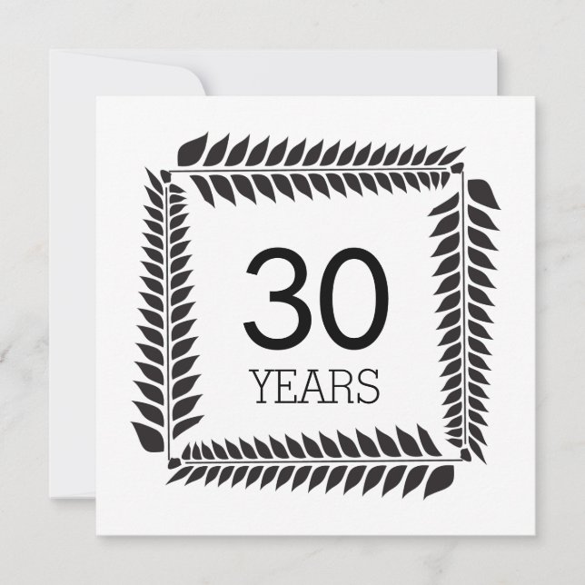 30. Hochzeit oder Geschäftsjubiläum Einladung (Vorderseite)