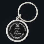 30. Hochzeitsgeschenk zum Geburtstag. Name/Datum b Schlüsselanhänger<br><div class="desc">Jubiläumsgeschenk,  sei es Hochzeit,  Ruhestand,  Abschluss,  Ankunft des Alters oder Verlobung,  der Text ist vollständig editierbar,  um Ihren Anlass Anzug. Jeglicher Jubiläum kann diesem Schlüsselanhänger hinzugefügt werden.</div>