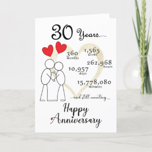 30. Hochzeitskarte mit Herzblasen Dankeskarte