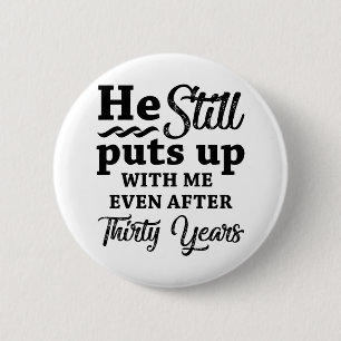 30. Hochzeitstag Button