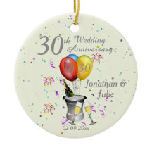 30. Hochzeitstag Feier Bubbly Pearl