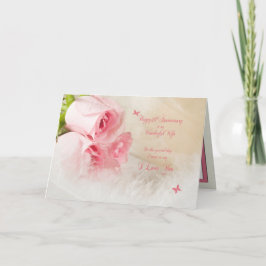 30. Hochzeitstag für Ehefrau mit Rose Karte