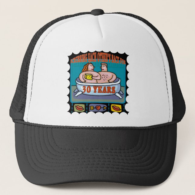 30. Hochzeitstag-Geschenke Truckerkappe (Vorderseite)