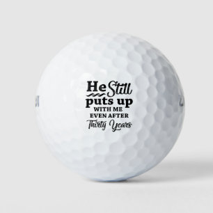 30. Hochzeitstag Golfball