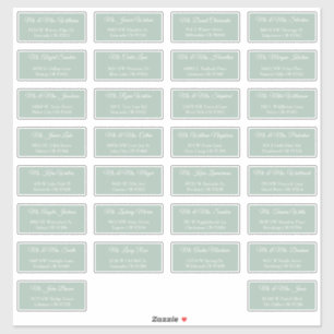 30 individuelle Hochzeitsgast-Adressaufkleber Aufkleber