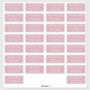 30 individuelle Hochzeitsgast-Adressetiketten Aufkleber