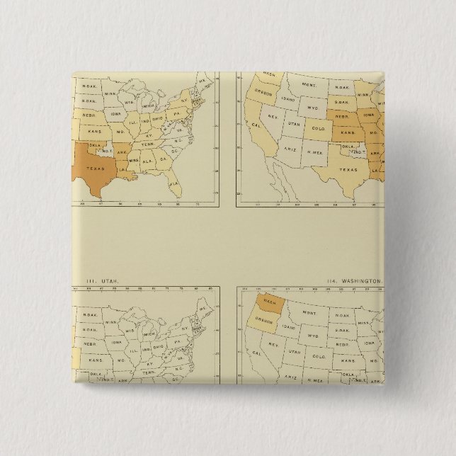 30 Interstate migration 1890 TXWV Button (Vorderseite)