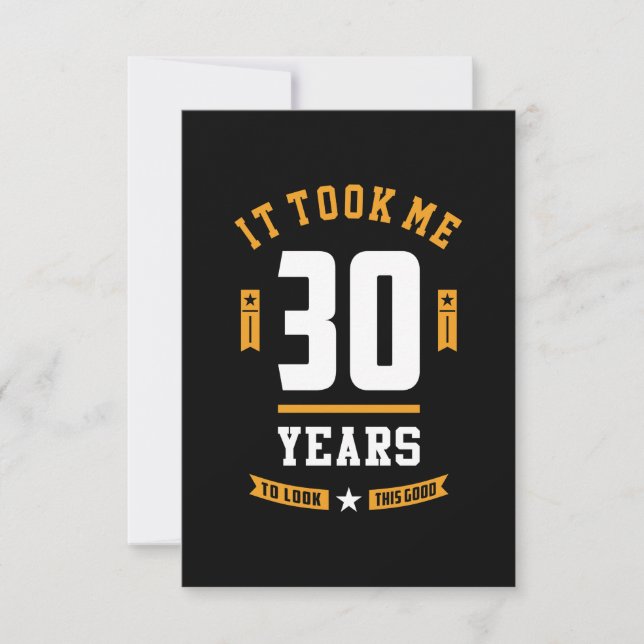 30 Jahre alt Geburtstagsgeschenk RSVP Karte (Vorderseite)