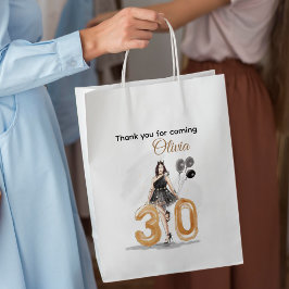 30 Jahre alt, glücklich 30. Mittlere Geschenktüte