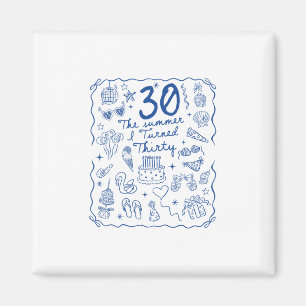 30 Jahre alte Frauen Männer 30. Geburtstagsfeier S Magnet