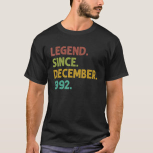 30 Jahre alte Legende seit Dezember 1992 30. Gebur T-Shirt