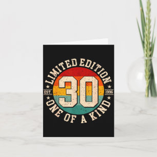 30 Jahre alte limitierte Auflage zum 30. Jubiläum  Karte