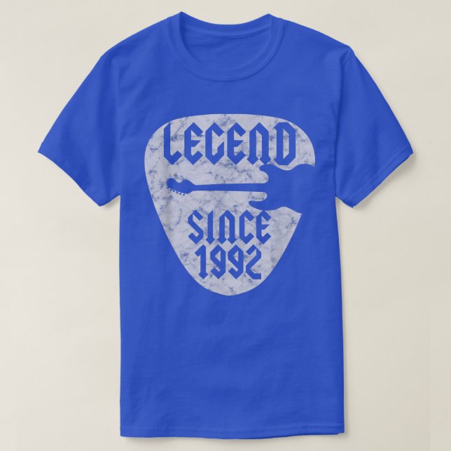 30 Jahre alter Gitarrist Geboren 1992 30. Geburtst T-Shirt (Design vorne)