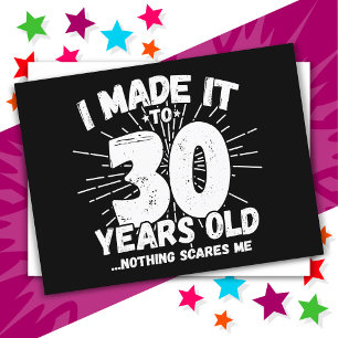 30 Jahre alter sarkastischer Meme Lustiger 30. Geb Postkarte