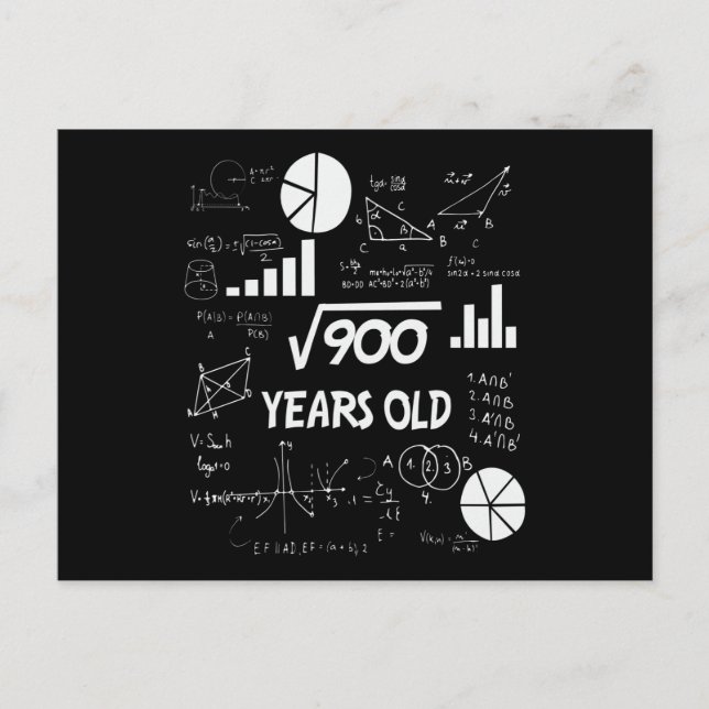 30 Jahre alter Tag Mathematiklehrer 30. Geburtstag Postkarte (Vorderseite)