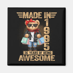 30 Jahre alter Teddybär aus dem Jahr 1995 zum 30. Magnet