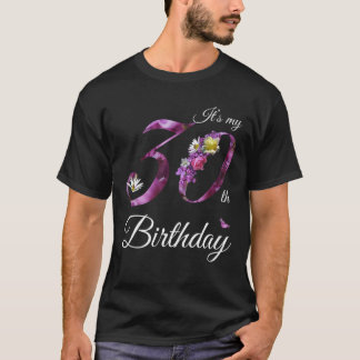 30 Jahre altes Shirt Floral 1990 Es ist mein 30. G
