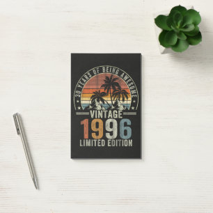30 Jahre großartig sein Vintage 1996 Post-it Klebezettel