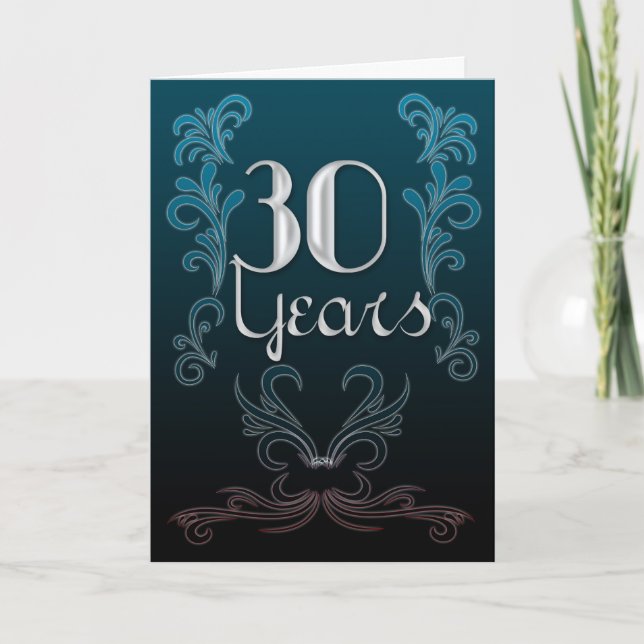 30 Jahre (Jahrestag) Karte (Vorderseite)