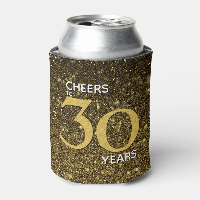 30 Jahre Schwarzes Gold 30. Geburtstag Dosenkühler (Kanne Vorderseite)