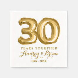 30. Jahrestag Personalisiert Serviette