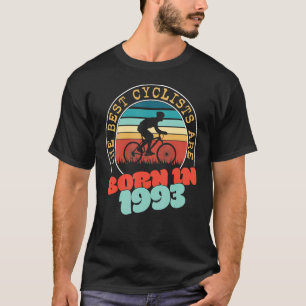 30-jähriger Radfahrer Geboren 1993 30. Geburtstags T-Shirt