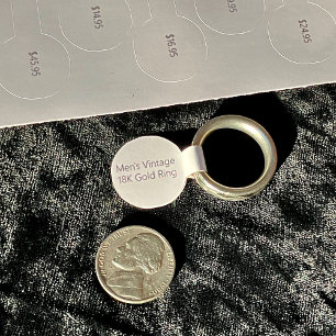 30 Joyau blanc Prix étiquette Barbell Sticker Set