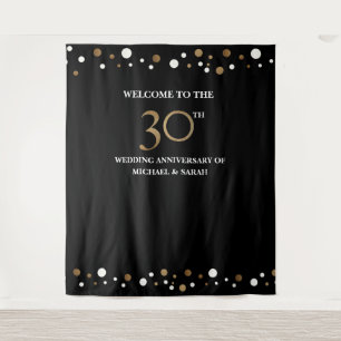 30. Jubiläum Foto Hintergrund Wandteppich