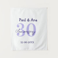 30. Jubiläum lila fett gedruckter Name einfach re