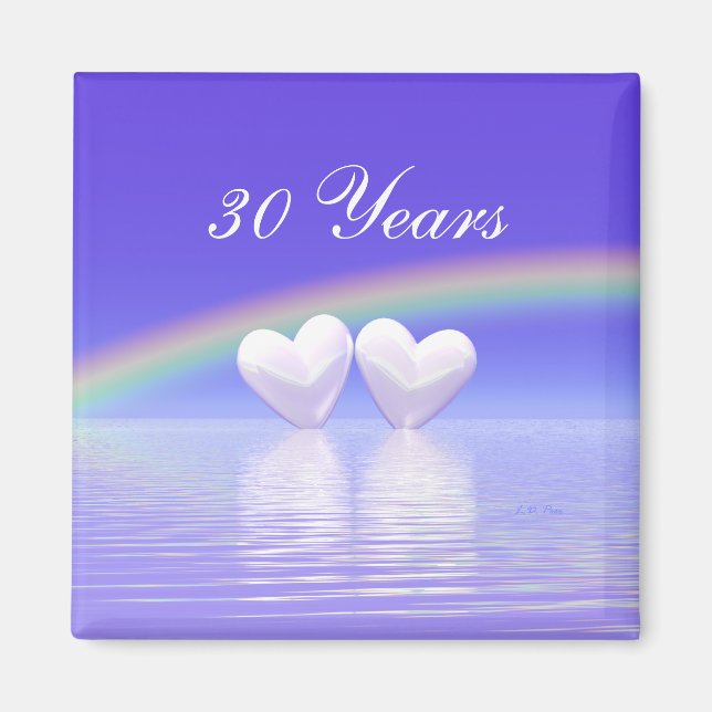 30. Jubiläum Pearl Hearts Magnet (Vorne)