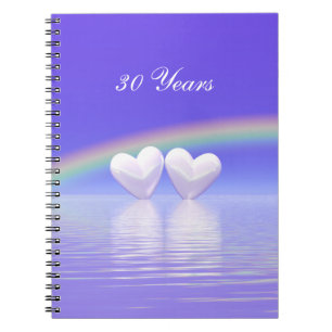 30. Jubiläum Pearl Hearts Notizblock