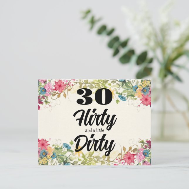 30 Kokette Postkarte (Stehend Vorderseite)
