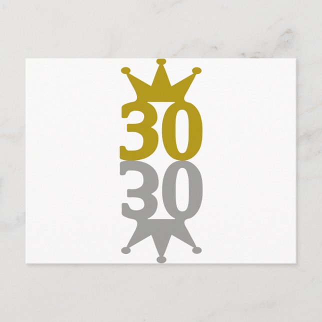 30-Kronenreflektion Postkarte (Vorderseite)
