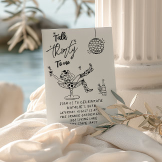 30. Kuh-Doddle-Talk 30 zu mir Geburtstag Einladung