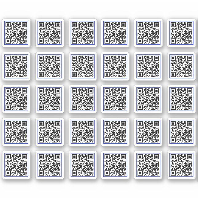 (30 Label-Sticker) Benutzerdefinierter QR-Code gen Aufkleber (Vorderseite)