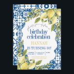 30. mediterrane italienische Lemon Geburtstag Einladung<br><div class="desc">La Dolce Vita Italienische Party Einladung zum 30.</div>