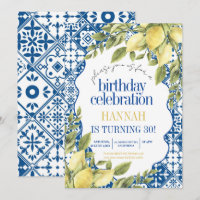 30. mediterrane italienische Lemon Geburtstag