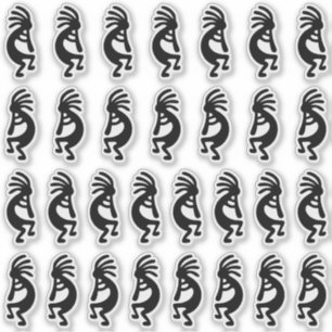30 Moderne Black Kokopelli Formen Aufkleber