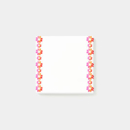 30 Orangefarbene Blume Post-it Klebezettel