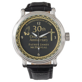 30. Ordination Jubiläum Priest PERSONALISIERT Armbanduhr