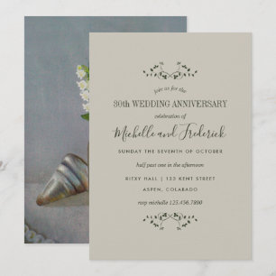 30. Perlen-Hochzeitsjubiläums-Einladung Einladung