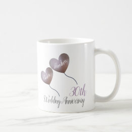 30. Perlenhochzeit Geschenk Kaffee Tasse
