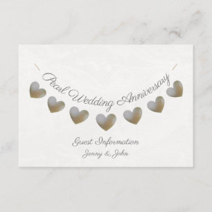 30. Perlenhochzeitstag Gastinformation Begleitkarte